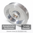 Riemenscheibe ET 17,5mm mit Schraube