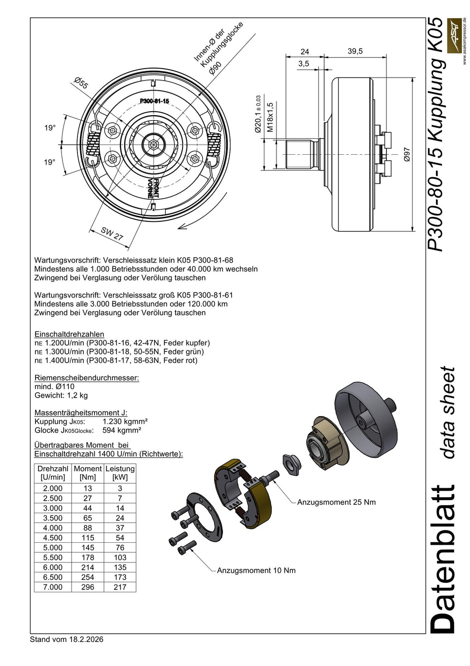 Small maintenance kit for K05
