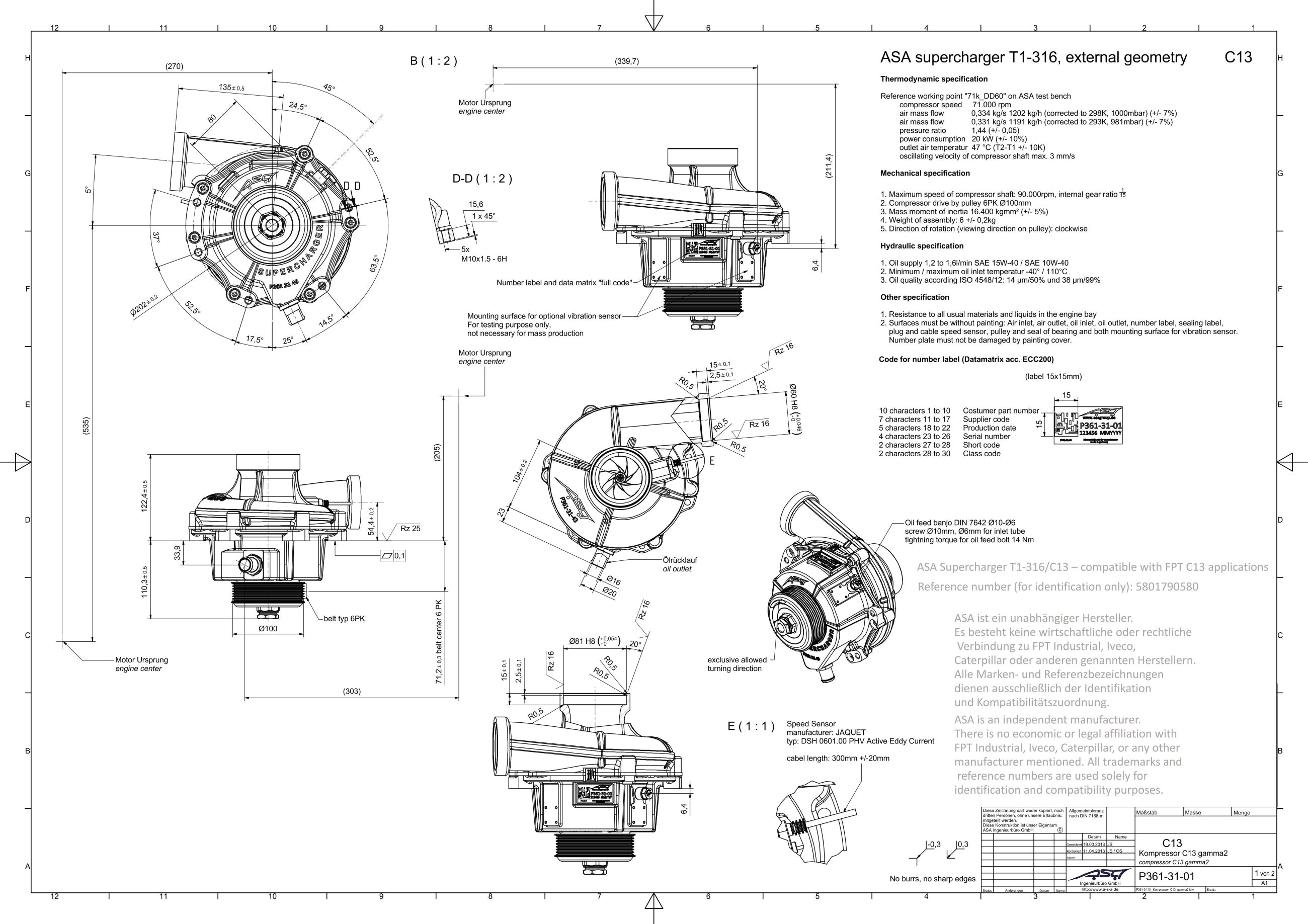 ASA T1 – 316 C13